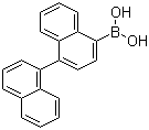 结构式 CAS# 363607-69-6, B-[1,1'-联萘]-4-基硼酸