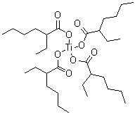 Titanium 2-ethylhexanoate molecular structure (CAS 3645-34-9)