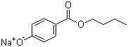structure of CAS# 36457-20-2, Butylparaben sodium salt;Sodium butyl p-hydroxybenzoate