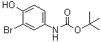 (3-溴-4-羟基苯基)氨基甲酸叔丁酯分子结构 (CAS 364598-99-2)
