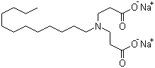structure of CAS# 3655-00-3, Disodium lauriminodipropionate;Disodium N-(2-carboxyethyl)-N-dodecyl-beta-alaninate