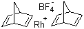 structure of CAS# 36620-11-8, Bis(norbornadiene)rhodium(I) tetrafluoroborate;Bis[eta-(2,5-norbornadiene)]rhodium(I) tetrafluoroborate