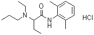 structure of CAS# 36637-19-1, Etidocaine hydrochloride;Duranest hydrochloride; N-(2,6-Dimethylphenyl)-2-(ethylpropylamino)butanamide monohydrochloride (±)