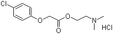 structure of CAS# 3685-84-5, Meclofenoxate hydrochloride ;Centrophenoxine hydrochloride; 4-Chlorophenoxy-acetic acid 2-(dimethylamino)ethyl ester hydrochloride