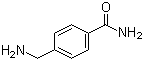 4-氨基甲基苯甲酰胺分子结构 (CAS 369-53-9)