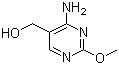 structure of CAS# 3690-12-8, 4-Amino-2-methoxy-5-pyrimidylmethanol;4-Amino-5-(hydroxymethyl)-2-methoxypyrimidine; Bacimethrin; Bacimethrine; Bacimetrin; NSC 66577