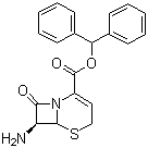 7-Amino-8-oxo-5-thia-1-azabicyclo[4.2.0]oct-2-ene-2-carboxylic acid diphenylmethyl ester molecular structure (CAS 36923-21-4)