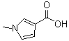 1-Methyl-1H-pyrrole-3-carboxylic acid molecular structure (CAS 36929-61-0)