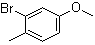 structure of CAS# 36942-56-0, 3-Bromo-4-methylanisole;2-Bromo-4-methoxytoluene; 2-Bromo-4-methoxy-1-methylbenzene