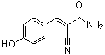 2-Cyano-3-(4-hydroxyphenyl)-2-propenamide molecular structure (CAS 3695-89-4)