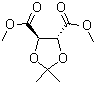 structure of CAS# 37031-29-1, Dimethyl 2,3-O-isopropylidene-L-tartrate;(4R,5R)-2,2-Dimethyl-1,3-dioxolane-4,5-dicarboxylic acid dimethyl ester