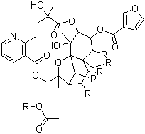 结构式 CAS# 37239-48-8, 雷公藤春碱