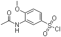 N-Acetyl-4-methoxymetanilyl chloride molecular structure (CAS 3746-67-6)