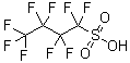 结构式 CAS# 375-73-5, 全氟丁烷磺酸