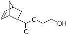 structure of CAS# 37503-42-7, 2-Hydroxyethyl 5-norbornene-2-carboxylate;Bicyclo[2.2.1]hept-5-ene-2-carboxylic acid 2-hydroxyethyl ester