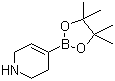 structure of CAS# 375853-82-0, 1,2,3,6-Tetrahydropyridine-4-boronic acid pinacol ester;1,2,3,6-Tetrahydro-4-(4,4,5,5-tetramethyl-1,3,2-dioxaborolan-2-yl)pyridine