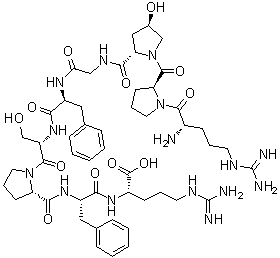 3-L-(trans-4-Hydroxyproline)-bradykinin molecular structure (CAS 37642-65-2)