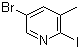 5-Bromo-2-iodo-3-methylpyridine molecular structure (CAS 376587-52-9)