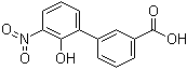 结构式 CAS# 376591-95-6, 2'-羟基-3'-硝基联苯-3-羧酸