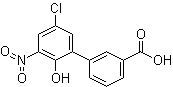 structure of CAS# 376592-58-4, 5'-Chloro-2'-hydroxy-3'-nitro-[1,1'-biphenyl]-3-carboxylic acid