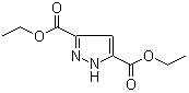 structure of CAS# 37687-24-4, 3,5-Pyrazoledicarboxylic acid diethyl ester;1H-Pyrazole-3,5-dicarboxylic acid diethyl ester; 3,5-(Diethoxycarbonyl)-1H-pyrazole; Diethyl pyrazole-3,5-dicarboxylate; Diethyl 1H-pyrazole-3,5-dicarboxylate; NSC 97126