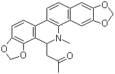 结构式 CAS# 37687-34-6, 6-丙酮基二氢血根碱