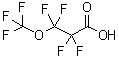 结构式 CAS# 377-73-1, 2,2,3,3-四氟-3-(三氟甲氧基)丙酸