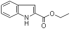 结构式 CAS# 3770-50-1, 吲哚-2-羧酸乙酯