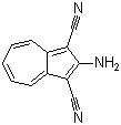 structure of CAS# 3786-66-1, 2-Amino-1,3-dicyanoazulene;2-Amino-1,3-azulenedicarbonitrile