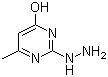 structure of CAS# 37893-08-6, 2-Hydrazino-6-methylpyrimidin-4-ol