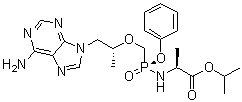 结构式 CAS# 379270-37-8, 替诺福韦艾拉酚胺
