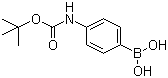 结构式 CAS# 380430-49-9, 4-(叔丁氧羰基)氨基苯硼酸