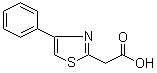 结构式 CAS# 38107-10-7, 4-苯基-2-噻唑乙酸