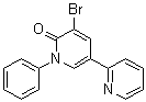 结构式 CAS# 381248-06-2, 3-溴-5-(2-吡啶基)-1-苯基-1,2-二氢吡啶-2-酮