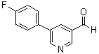 structure of CAS# 381684-96-4, 5-(4-Fluorophenyl)-3-pyridinecarboxaldehyde