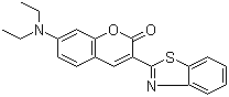 结构式 CAS# 38215-36-0, 香豆素 6; 3-(2'-苯并噻唑基)-7-二乙基氨基香豆素