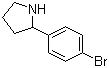 结构式 CAS# 383127-22-8, 2-(4-溴苯基)吡咯烷