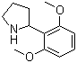 结构式 CAS# 383127-42-2, 2-(2,6-二甲氧基苯基)吡咯烷