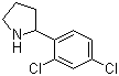 结构式 CAS# 383127-69-3, 2-(2,4-二氯苯基)吡咯烷