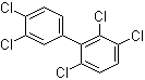 structure of CAS# 38380-03-9, 2,3,3',4',6-Pentachloro-1,1'-biphenyl;2',3,3',4,6'-Pentachlorobiphenyl; 3,4,2',3',6'-Pentachlorobiphenyl; PCB 110
