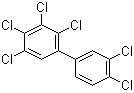 structure of CAS# 38380-08-4, 2,3,3',4,4',5-Hexachloro-1,1'-biphenyl;3,4,2',3',4',5'-Hexachlorobiphenyl; CB 156; PCB 156