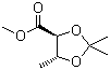 结构式 CAS# 38410-80-9, (4S,5R)-2,2,5-三甲基-1,3-二氧戊环-4-羧酸甲酯