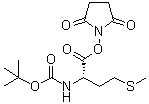 结构式 CAS# 3845-64-5, N-(叔丁基氧羰基)-L-蛋氨酸 N-羟基琥珀酰亚胺酯