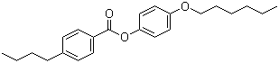 结构式 CAS# 38454-28-3, 4-正丁基苯甲酸 4-己氧基苯酯
