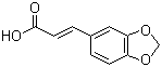 (2E)-3-(1,3-Benzodioxol-5-yl)-2-propenoic acid molecular structure (CAS 38489-76-8)