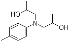 structure of CAS# 38668-48-3, 1,1'-((4-Methylphenyl)imino)bis-2-propanol;Diisopropanol-p-toliidine; 1,1'-(p-Tolylimino)dipropan-2-ol; N,N-Bis(2-hydroxypropyl)-p-toluidine