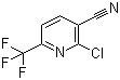 structure of CAS# 386704-06-9, 2-Chloro-6-(trifluoromethyl)nicotinonitrile