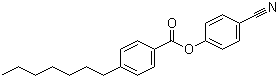 structure of CAS# 38690-76-5, 4-Cyanophenyl 4-heptylbenzoate
