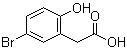 结构式 CAS# 38692-72-7, 5-溴-2-羟基苯乙酸