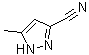5-甲基-1H-吡唑-3-甲腈分子结构 (CAS 38693-82-2)